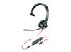 HP Poly Blackwire 3315-M Blackwire 3300 series headset on-ear wired active noise cancelling 3.5mm jack USB-C black MS Teams