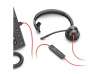 HP Poly Blackwire 3315 Monaural Microsoft Teams Certified USB-C Headset +3.5mm Plug +USB-C/A Adapter