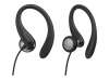 PHILIPS InEar Earhook Headphones Black 15mm speaker driver optimizes wearing comfort