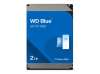 WD Blue 2TB SATA 6Gb/s HDD internal 3.5inch serial ATA 256MB cache 5400RPM RoHS compliant Bulk