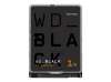 WD Mobile Black 1TB HDD 7200rpm sATA serial ATA 6Gb/s 64MB cache 2.5Inch RoHS compliant intern Bulk