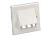 3 Module Space 86x86mm Faceplate