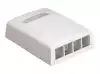 4 position surface mount box for NetKey™ modules international white, w/adhesive