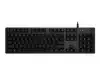 LOGITECH G512 CARBON LIGHTSYNC RGB Mechanical Gaming Keyboard with GX Brown switches - CARBON - (UK) - INTNL