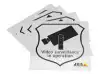ACC SURVEILLANCE STICKER EN 10PCS