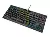 Corsair K70 RGB TKL CHAMPION SERIES Tenkeyless Mechanical Gaming Keyboard, Backlit RGB LED, CHERRY MX Red, Black, Black PBT Keycaps