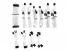 CORSAIR Premium Individually Sleeved DC Cable Pro Kit Type 4 White