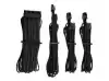 CORSAIR Premium Individually Sleeved DC Cable Starter Kit Type 4 Generation 4 BLACK