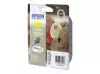 EPSON T0614 ink cartridge yellow standard capacity 8ml 250 pages 1-pack blister without alarm