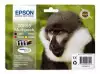 EPSON 2LB T0895 ink cartridge black and tri-colour standard capacity 16.3ml 1-pack blister without alarm
