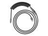 HP HyperX USB-C Coiled Cable Gray
