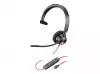 HP Poly Blackwire 3310 Monaural Microsoft Teams Certified USB-C Headset +USB-C/A Adapter