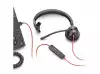 HP Poly Blackwire 3315 Blackwire 3300 series headset on-ear wired active noise cancelling 3.5mm jack USB-C black