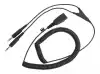JABRA QD Cord to 2x 3.5mm pin plug coiled 0.5-2meters for GN2100 GN2000 GN2200