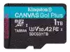 KINGSTON 1TB microSDXC Canvas Go Plus 170R A2 U3 V30 Single Pack w/o ADP