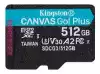 KINGSTON 512GB microSDXC Canvas Go Plus 170R A2 U3 V30 Single Pack w/o ADP