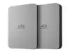 LACIE Mobile Drive HDD USB-C 1TB 2.5inch Moon Silver with USB-C cable