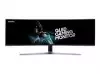Монитор SAMSUNG C49HG90DMU 49inch 32:9 Curved 1800R 3840x1080 VA QLED HDR 1ms MPRT 144Hz HDMIx2 DP Dual hinge height adj stand VESA