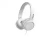 PHILIPS Headphones with mic white 32mm speaker drivers for powerful and dynamic sound