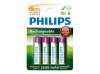 PHILIPS Rechargeable AA 2500 mAh 4-blister