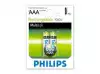 Philips Rechargeable battery LR03 AAA, 800 mAh, 2-blister (HR03), f