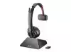 POLY SAVI 8210 UC S8210-M C Computer Microsoft Certified D200 USB-A Over-The-Head Mono DECT Headset UK/EURO/AUS/NZ