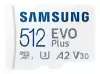 Samsung 512GB micro SD Card EVO Plus with Adapter, UHS-I interface, Read Speed up to 160MB/s