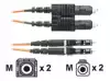 SC to LC multimode duplex patch cord, 1.6mm jacketed cable - 50/125μm, 2m