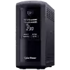 CyberPower UPS  AVR, 1000VA/550W, Line-Interactive LCD display ,4x Schuko, Runtime at 90W ( min ):44, Surge and Spike protection; VP1000ELCD