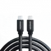 Axagon Data and charging USB 3.2 Gen1 cable lengh 3 m. PD 60W, 3A. Black braided.