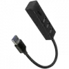 AXAGON HMA-CR3A 3x USB-A + SD/microSD, USB3.2 Gen 1 hub, metal, 20cm USB-A cable