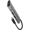 AXAGON HMC-5G21 2x USB-A + 2x USB-C + HDMI 4K/30Hz, USB-C 3.2 Gen 2 10Gbps hub, PD 60W, 13cm USB-C cable
