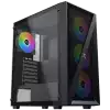 Xigmatek Blade EN40887 ATX/M-ATX/MINI ITX, USB3.0 X1, USB2.0 X2, HD AUDIO, Mehsed Grill Frontpanel & Left Tempered Glass, 4PCS X20C Auto Running LED Fan