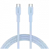 CANYON cable OnWire 60CL C-C 60W COLOR Braided 1m Light Blue