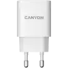 CANYON charger H-20-04 PD 20W QC 3.0 18W USB-A USB-C White