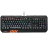 CANYON Hazard GK-6, Wired multimedia gaming keyboard with lighting effect, 108pcs rainbow LED, Numbers 104keys, EN double injection layout, cable length 1.8M, 450.5*163.7*42mm, 0.90kg, color black