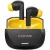 CANYON headset HEXAGON 7 TWS ANC+ENC Wireless Charge Black Yellow