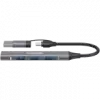 CANYON hub DS-02 4in1 USB-A/C Grey