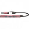 CANYON hub DS-02 4in1 USB-A/C Pink