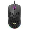 CANYON Puncher GM-11, Gaming Mouse with 7 programmable buttons, Pixart 3519 optical sensor, 4 levels of DPI and up to 4200, 5 million times key life, 1.65m Ultraweave cable, UPE feet and colorful RGB lights, Black, size:128.5x67x37.5mm, 105g