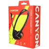 CANYON PC headset with microphone, volume control and adjustable headband, cable 1.8M, Black/Orange