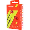 CANYON headphones SEP-4 Mic Flat 1.2m Red
