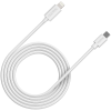 CANYON СFI-12, cable Type C to lightning ,5V3A, 9V2.22A ,PD20W, power cord:18AWG*4C, Signal cord:28AWG*4C, data transfer speed:30M/s, OD4.5MM,2M, PVC, white, Rohs