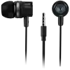CANYON Stereo earphones with microphone, 1.2M, dark gray