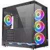 Chassis Aquarius Plus EN43354, ATX, M-ATX, Mini ITX, USB3.0x2 +USB2.0x1, Front & Left Tempered Glass, 7PCS CY120 RGB Fan, Frontx3+Bottomx3+Rearx1
