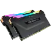 CORSAIR 16GB RAMKit 2x8GB DDR4 3200MHz 2x288 DIMM Unbuffered 16-18-18-36 Vengeance RGB Pro Black Heat Spreader RGB LED 1.35V XMP2.0
