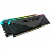 Corsair DDR4, 3600MHz 16GB 2x8GB DIMM, Unbuffered, 18-22-22-42, XMP 2.0, VENGEANCE RGB RT Heatspreader, RGB LED, 1.35V, for AMD Ryzen