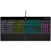 CORSAIR K55 RGB PRO Gaming Keyboard, Backlit Zoned RGB LED, Rubberdome