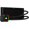 CORSAIR iCUE H100i ELITE CAPELLIX Liquid CPU Cooler, 240mm Radiator, Dual 120mm ML RGB PWM Fans, Intel:LGA1700 (with separate bracket)/LGA1200/LGA115X/LGA20XX, AMD: AM5/AM4/sTRX4/sTR4, 5Y warranty, black