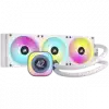 CORSAIR iCUE LINK H150i LCD White AIO, 360mm Radiator, Liquid CPU Cooler, 397mm x 120mm x 27mm radiator